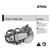 Stihl TS 480i TS 500i manual cover