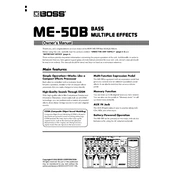 Boss ME-50B manual cover