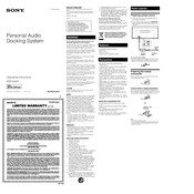 Sony RDP X50iP manual cover