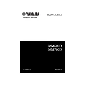 Yamaha MM600D, MM700D 2000 manual cover