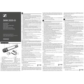 Sennheiser SKM 2020-D manual cover