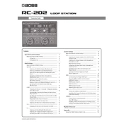 Boss RC-202 manual cover