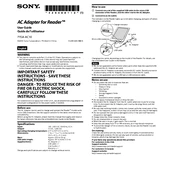 Sony PRSA-AC10 manual cover