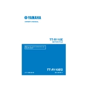 Yamaha TT-R110EG TT-R110E 2016 manual cover