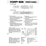 KORG KMP-68 manual cover