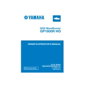 Yamaha GP1800R HO Waverunner 2022 manual cover