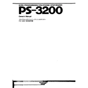 KORG PS-3200 manual cover