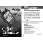 Cobra MR HH425LI VP manual cover