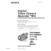 Sony DCR-TVR75 manual cover