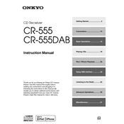 Onkyo CR 555, CR 555DAB manual cover