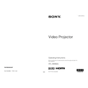 Sony VPL-VW95ES manual cover