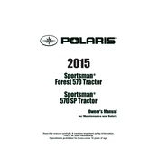 Polaris Sportsman Forest 570 Tractor manual cover