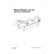 Haas Sheet Router SR-100 Supplement manual cover