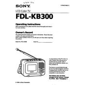 Sony FDL-KB300 manual cover