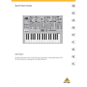 Behringer Odyssey manual cover