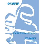 Yamaha TT-R90ET 2004 manual cover