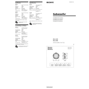 Sony XS-L10S manual cover