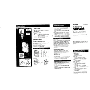 Sony SRF-36 manual cover