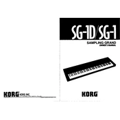 KORG SG-1 manual cover