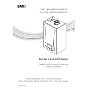 Baxi 24 GA Duo-tec 2 Combi manual cover