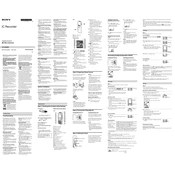 Sony ICD-BX800 manual cover