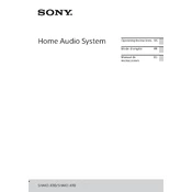 Sony SHAKE-X10 manual cover