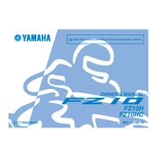 Yamaha FZ10H, FZ10HC FZ 10 2017 manual cover