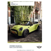 Mini Convertible 2022 manual cover