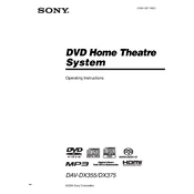 Sony DAV-DX355 manual cover