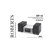 Roberts MP-Sound 16 DAB 0 manual cover