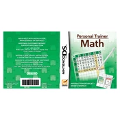 Nintendo Personal Trainer Math manual cover