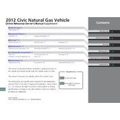 Honda Civic Natural Gas 2012 manual cover