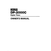 KORG DP-2000C manual cover