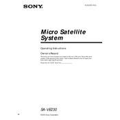 Sony SA-VE230 manual cover