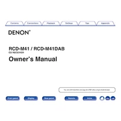 Denon RCD-M41 manual cover