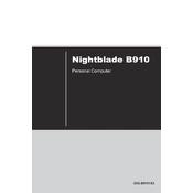 MSI Nightblade B910 manual cover