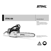 Stihl 026 manual cover