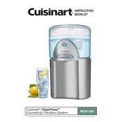 Cuisinart WCH-850 manual cover