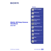 Sony MHS-PM1 manual cover