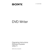 Sony VRD P1 manual cover