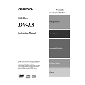 Onkyo DV L5 manual cover