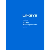 Linksys RE7000 AC1900 WiFi Range Extender manual cover