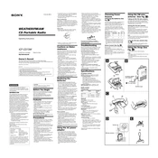 Sony ICF-CD73W manual cover