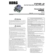 KORG TPB-2 manual cover