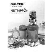 Salter EK2002V4SILVERBRMFOB Nutri Pro 1000 manual cover