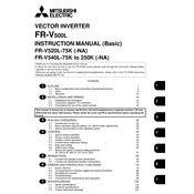 Mitsubishi Electric FR V500L manual cover