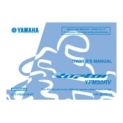 Yamaha YFM50RV Raptor 2006 manual cover