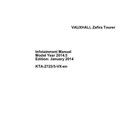 Vauxhall Zafira Tourer 2014 manual cover