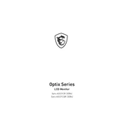MSI Optix Series AG321CR 3DB4, Optix AG321CQR 3DB4 manual cover