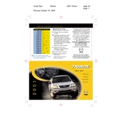 Mazda Tribute 4WD 2001 manual cover